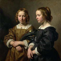 oil painting of girls's frontline by hubert van eyck