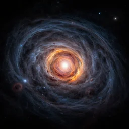 cosmic art black hole time and space detailed vivid