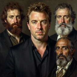 guy fieri, orientalist intricate portrait by john william waterhouse and edwin longsden long and theodore ralli and nasreddine dinet, hyper realism, dramatic lighting