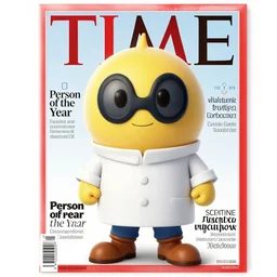 doctor eggman as person of the year on the cover of time magazine