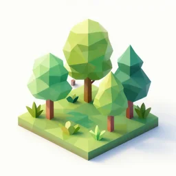 low poly art of nature in beautiful colors, on white background, isometric art, 3 d render, hyper detailed, artstation, concept art, behance, ray tracing, smooth, sharp focus, ethereal lighting
