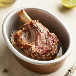 food photography of sous vide lamb