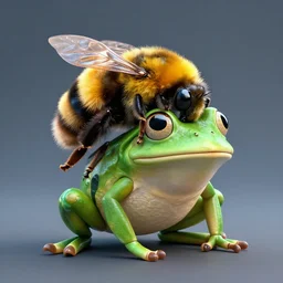 bumblebee - frog hybrid, by weta digital, 3 d