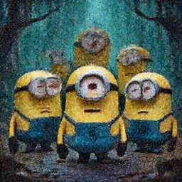 haunted minions from minions, scary scene
