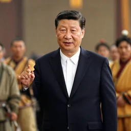Movie still of Xi Jinping in Crouching Tiger Hidden Dragon