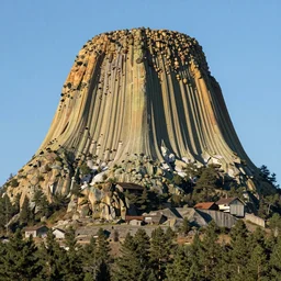 devils tower made of mash potato