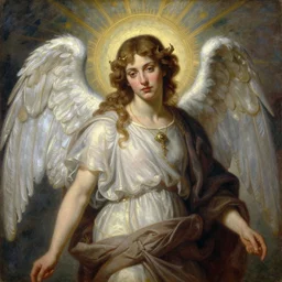 a single portrait of the archangel raphael by Jovana Rikalo, by roberto ferri, by austin osman spare, by tom bagshaw, a delicate oilpainting, highly ornamental