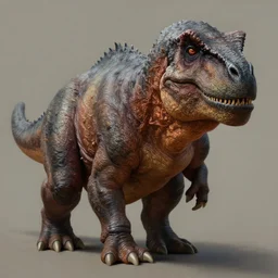 hyperrealistic hyperdetailed painting of a hairy wrinkly trumposaurus, trending on artstation, deviantart