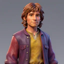 tribute sculpture of elijah wood as frodo, matte painting, vibrant, colorful, 4 k, artstation, cgsociety