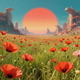 nature by william pereira, poppy bladerunner 2 0 4 9 apocalyptic retro gem, archdaily, wallpaper, highly detailed, trending on artstation.