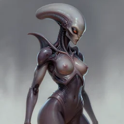 cyborg domme, alien species, strange biology, sharp focus, smooth, digital painting, by ralph mcquarrie, by bruce pennington