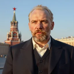 lenin, red star, fantasy, painting, ultra realistic!!!, clear weather, golden hour, sharp focus