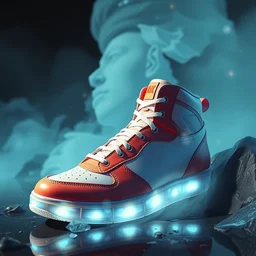 sneakers 🍎, style artstation, style greg rutkowsk, octane render, unreal engine 6, epic game graphics, fantasy, ciberpunk, conceptual art, ray tracing