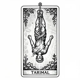 tarot hanged man, enlightenment. tied upside down. intricate, elegant, highly detailed, digital painting, artstation, concept art, sharp focus, illustration, by justin gerard and artgerm, 8 k