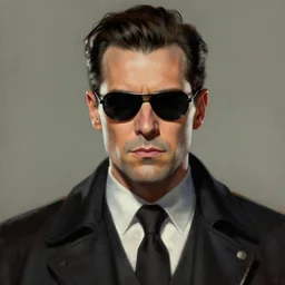 portrait of Mysterio, artwork by Daniel Merriam,
