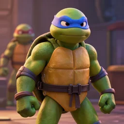 teenage mutant ninja turtles in the style of pixar, 3 d render, cinematic lighting, volumetric lighting, octane render