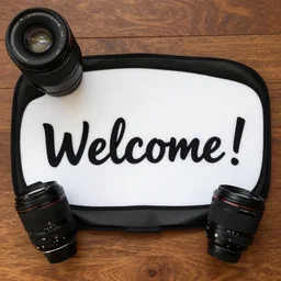 a welcome!!!!!! mat photo, 8 5 mm lens