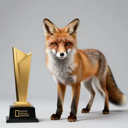 professional photo of a cat fox, national geographic, studio lighting, very detailed, unreal engine, canon photo, professional lighting, good composition, winning award photo, real cat, real,