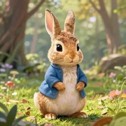 peter rabbit in final fantasy vii, digital art by eugene de blaas and ross tran, vibrant color scheme, highly detailed, in the style of romanticism, cinematic, artstation, greg rutkowski
