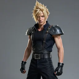 jeremy corbyn dressed as cloud strife, highly detailed, concept art