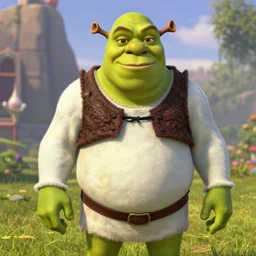 a shrek steve harvey hybrid, photorealistic, 4 k