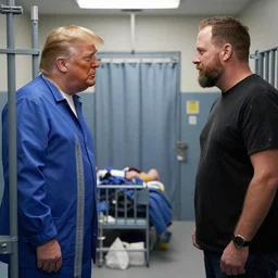 Donald Trump and Alex Jones sharing a prison cell