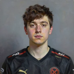 Portrait of xQc , oil painting