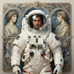 symmetry!! portrait of a manly astronaut in socotra island, intricate, elegant, highly detailed, digital painting, artstation, concept art, smooth, sharp focus, illustration, art by wolp and greg rutkowski and alphonse mucha, 8 k