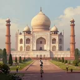 city of new delhi, digital painting, concept art, artstation