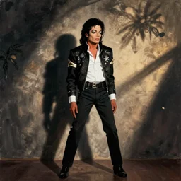 michael jackson in the style of hans baldung,