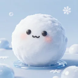 a portrait of a mochi cannabis snowball character in a gelatinous ❄ environment 3 d rendered in octane, by eyvind earle