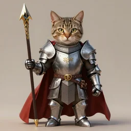 warrior knight cat