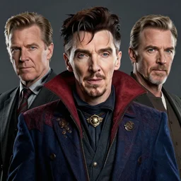 a highly detailed matt smith portrait of stephen strange, james gurney, james jean