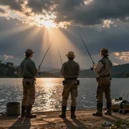 going fishing with the boys