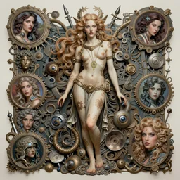 lisa frank pattern fantasy character portrait of venus, ultra realistic, wide angle, intricate details, blade runner artifacts, highly detailed by peter mohrbacher, wayne barlowe, boris vallejo, hajime sorayama aaron horkey, gaston bussiere, craig mullins