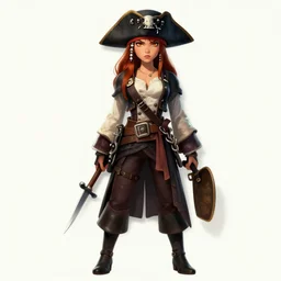 character concept art of a young woman pirate fierce | | distinct - fine, key visual, realistic shaded perfect face, fine details by stanley artgerm lau, wlop, rossdraws, james jean, andrei riabovitchev, marc simonetti, sakimichan, and jakub rebelka, trending on artstation