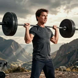 tom cruise lifting weights, motivation, sport