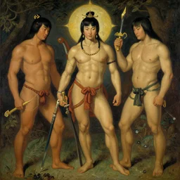 asian mythology, painting by gaston bussiere, craig mullins, j. c. leyendecker, tom of finland