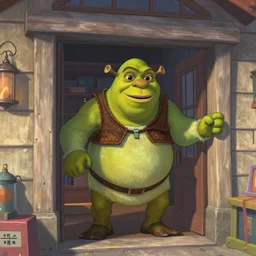 CCTV shrek robbing a store