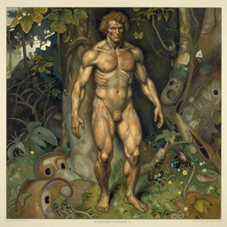 “ a print of a medical textbook diagram of a mutated humanoid by max klinger, extremely detailed ”