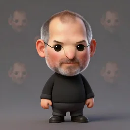cute little anthropomorphic steve jobs cute and adorable, pretty, beautiful, dnd character art portrait, matte fantasy painting, deviantart artstation, by jason felix by steve argyle by tyler jacobson by peter mohrbacher, cinema