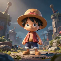 luffy as littlebigplanet
