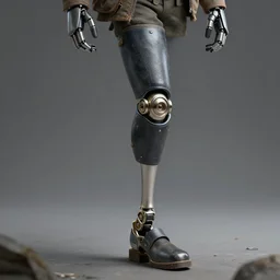 fantasy art hyper photorealistic ai created prosthetic leg fantastic art award winning best ultra detailed magnificent