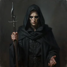 an occultist in the style of John Kenn Mortensen, realistic painting, high definition, digital art, matte painting, very detailed, realistic