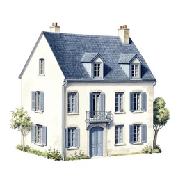 illustration of a house by gobelins paris school