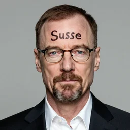 walter white with sussy baka written on his forehead
