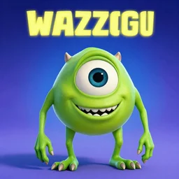 a cool poster of mike wazowski trending on art station