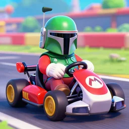 Bobba Fett in Mario Kart