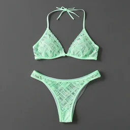 bikini made of glowing translucent ornate by VeraWang