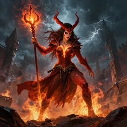 Fire Witch, Storming the empire, by Charlie Bowater, high def